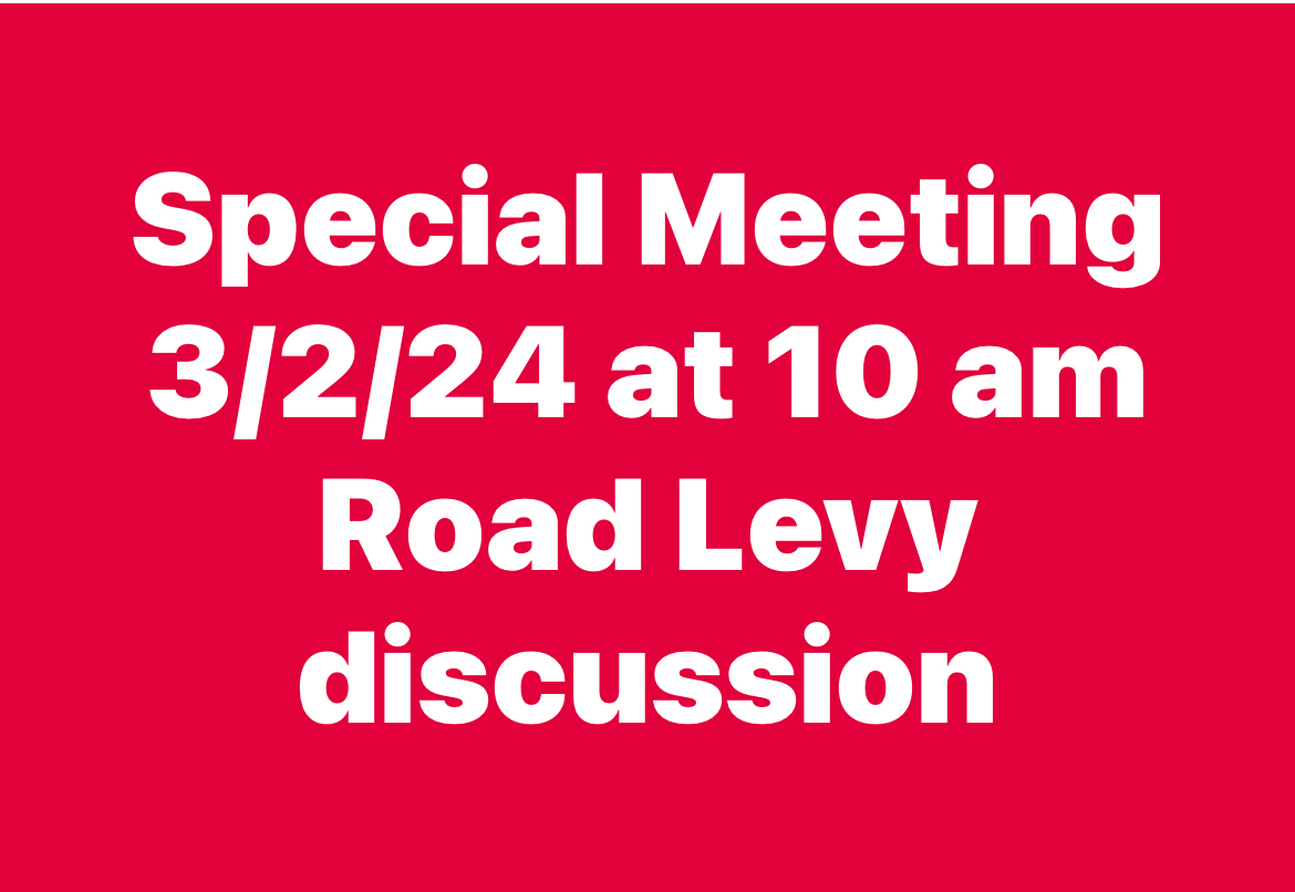 special road levy meeting